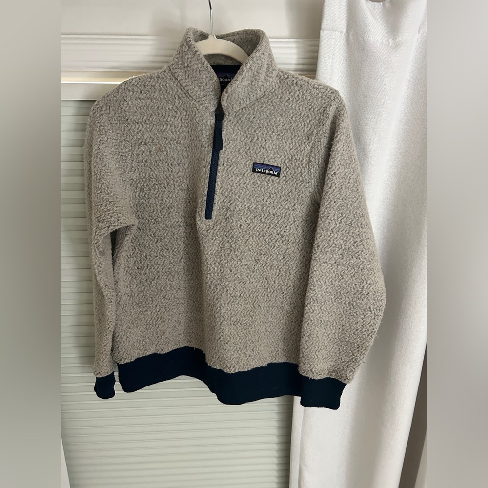 Patagonia Women’s Woolyester Half Zip Fleece Pullover - oatmeal heather, Small